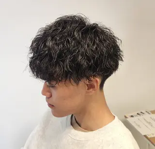 ショート パーマ メンズ 【イケメン風パーマ】 SHOFYのヘアスタイル