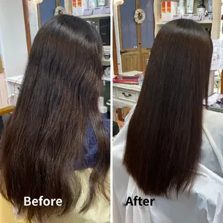ロング あや🍀
大人艶カラ ー・縮毛矯正のヘアスタイル