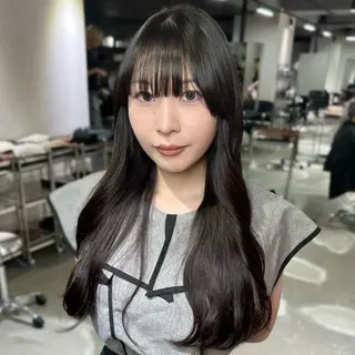 セミロング 心斎橋 韓国レイヤ ー指名No.1renのヘアスタイル