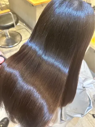 ロング パーマ 透明感/暖色カラー 💖【Misaki】のヘアスタイル
