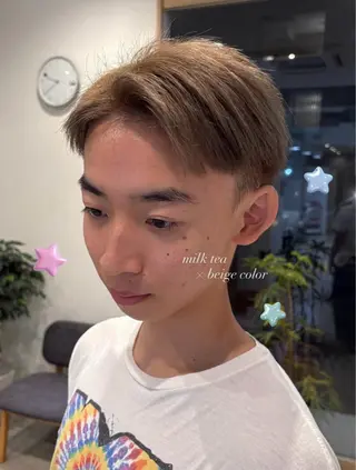 ショート さくらこ/オリーブ カラー/カラーモデルのヘアスタイル