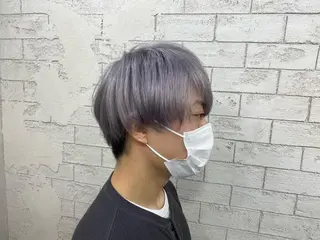 ショート カラー グレージュ達人/赤み 消し/ブリーチ/岩崎のヘアスタイル