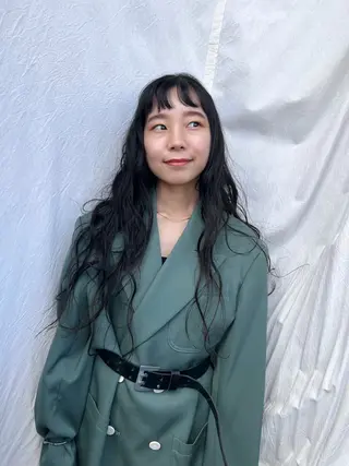 ロング パーマ 松坂 真衣のヘアスタイル