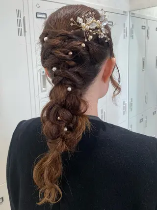 ロング ヘアアレンジ 🌼髪質改善･アレン ジ･レイヤー🌼のヘアスタイル