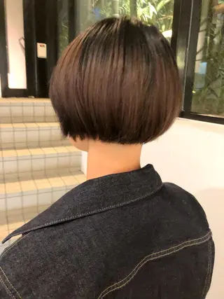 ショート カラー すきバサミを使わない カット✂️✨郡司泰之のヘアスタイル