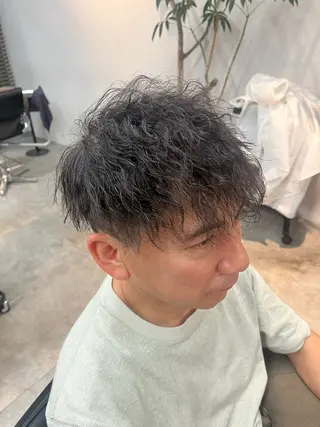 パーマ メンズ 長谷川 啓吾のヘアスタイル
