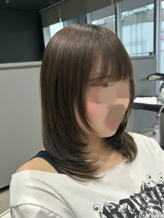 セミロング レイヤーカット/ ヘアカラー/RENAのヘアスタイル