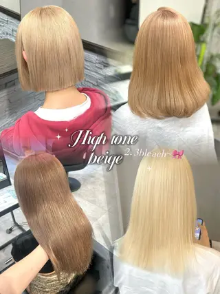ロング カラー moe🎀 透明感カラーのヘアスタイル