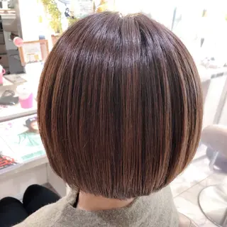 ショート 三箇島陽香/髪質改善 クロスパーマ縮毛矯正のヘアスタイル