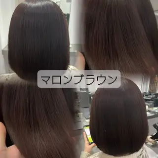 ミディアム カラー 透明感カラー/顔周り カット🌸サクラ🌸のヘアスタイル