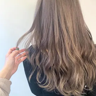 ロング カラー レイヤー🇰🇷小顔 見せ顔周り💕トモミのヘアスタイル