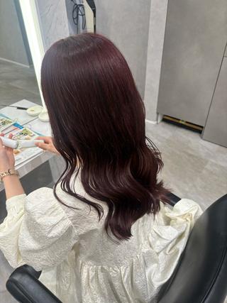 セミロング カラー kanon 🎀今池のヘアスタイル