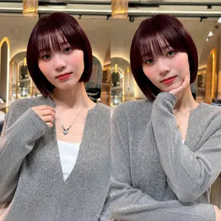 ショート 韓国レイヤー 田中 励也のヘアスタイル