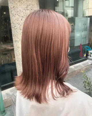 ミディアム カラー ヘアアレンジ TOKI /透明感/原宿のヘアスタイル