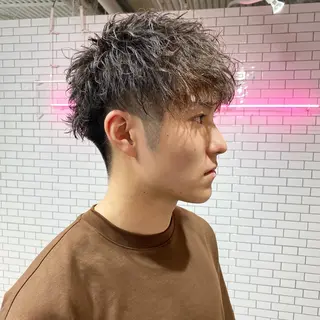 パーマ メンズ 梅田中崎町メンズ 美容師ユースケのヘアスタイル