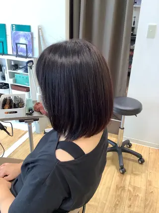 ミディアム カラー 髪質改善縮毛矯正 美容師✂️山崎竜二のヘアスタイル