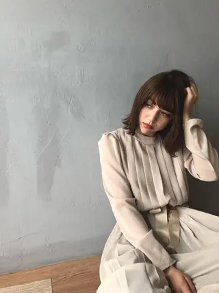 ミディアム カラー 白髪ぼかし/ショート /ミニボブだいじのヘアスタイル