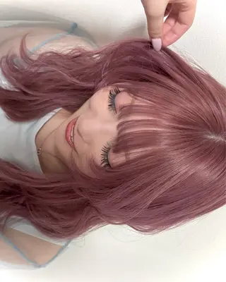 セミロング カラー 河合 愛実のヘアスタイル