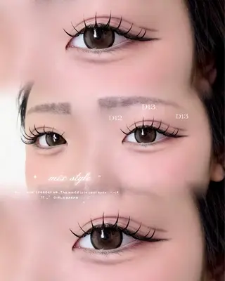 マツエク・マツパ 大阪福島🎀るのん 韓国束感マツエク🧁のマツエク・マツパデザイン