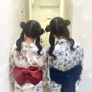 ヘアアレンジ 💖韓国カラー エクステmikotoのヘアスタイル