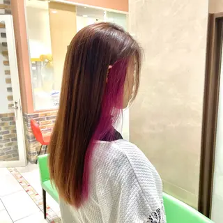 ロング カラー 田中 真白のヘアスタイル