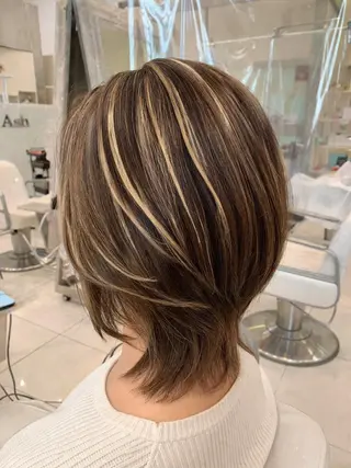ミディアム カラー 店舗代表 佐藤 幸平のヘアスタイル