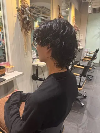 パーマ メンズ オーガニックカラー/ 表参道/ルカのヘアスタイル