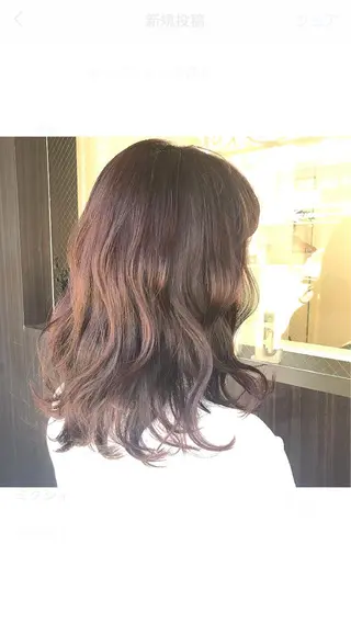 セミロング 女性目線でつくる ボブ縮毛矯正のヘアスタイル