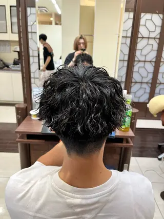 ショート パーマ メンズ 🧊メンズ特化🧊 高木航希のヘアスタイル