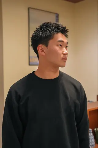 パーマ メンズ メンズショート タチカワユウキのヘアスタイル