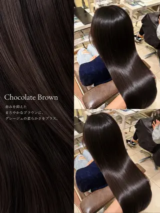 ロング 柔らかグレージュ🤎 髪質改善Hanakaのヘアスタイル