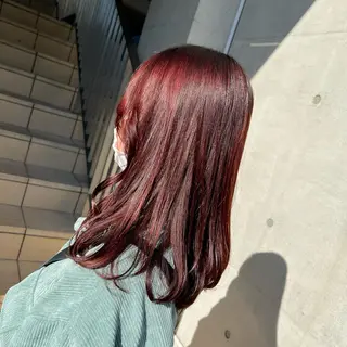 セミロング カラー stylist 🐶内藤 成香のヘアスタイル