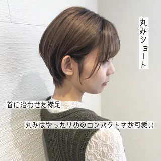 ショート カラー 似合わせ/レイヤー /ボブ/新谷のヘアスタイル