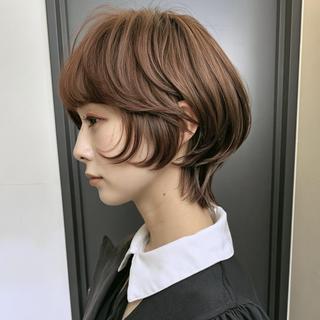 ショート カラー ハイトーン/表参道 ミウのヘアスタイル