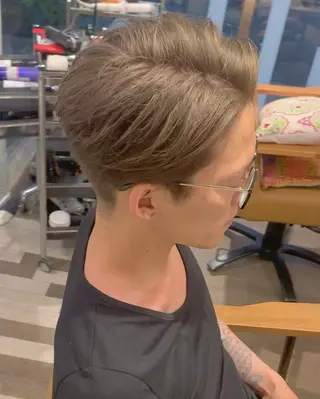 ショート カラー パーマ ヘアアレンジ メンズ 野木 良平のヘアスタイル