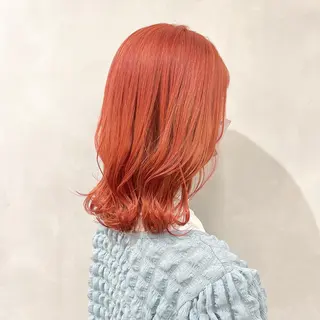 ミディアム カラー 🩵ブリーチカラー MIORI🩵のヘアスタイル