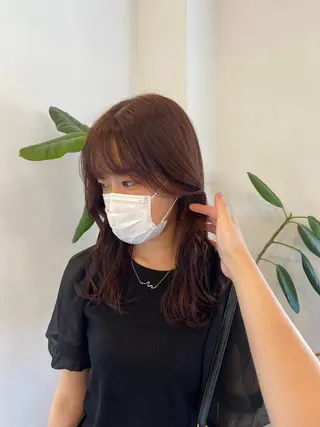 セミロング yunica Momokaのヘアスタイル