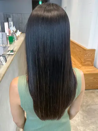 セミロング ヘアアレンジ パーマ カラー ITbyALBUM 中野店のヘアスタイル