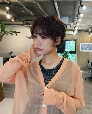 ショート くぎお けんじのヘアスタイル