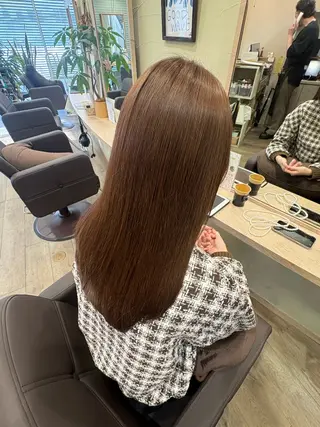 セミロング カラー 🤍ちなつ /髪質改善ヘアエステのヘアスタイル