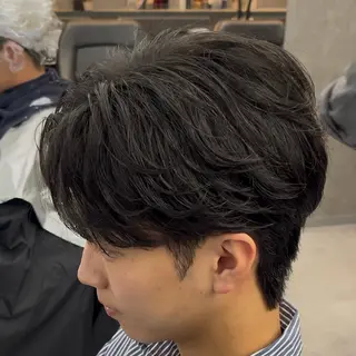 ショート パーマ ヘアアレンジ メンズ 【札幌メンズ特化】 🔥RIKU🔥のヘアスタイル