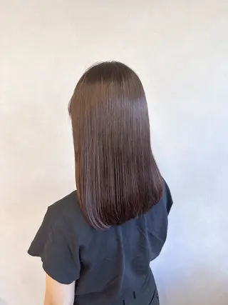ミディアム hina/レイヤー /マロンブラウンのヘアスタイル