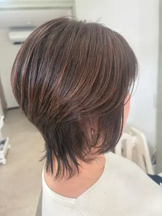 ショート カラー hair salon leaのヘアスタイル