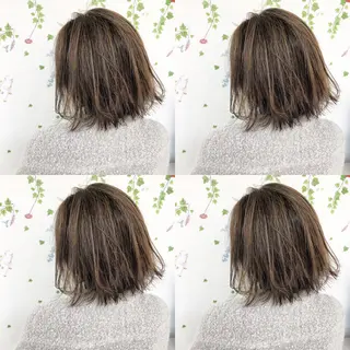 ミディアム カラー 似合わせ/レイヤー /ボブ/新谷のヘアスタイル