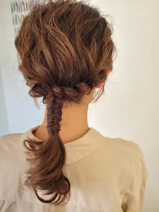 ロング ヘアアレンジ 清水 沙織のヘアスタイル