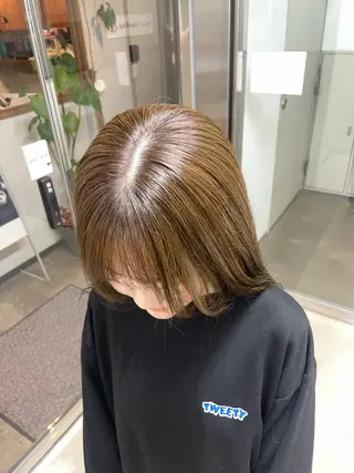 ロング カラー ケアブリーチ/透明感 カラー🎀moeのヘアスタイル