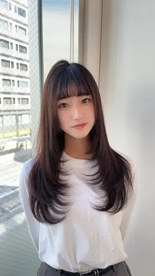 ロング ♡海外girl重め レイヤーMEARI♡のヘアスタイル