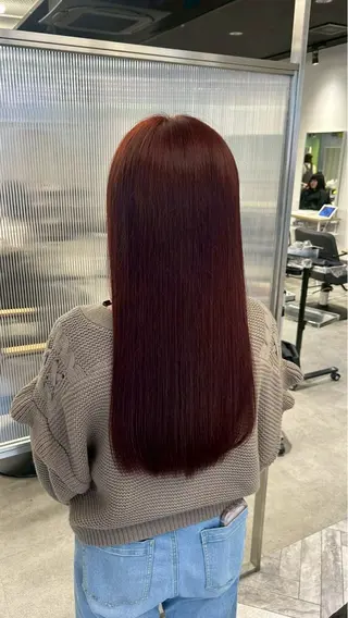 ロング カラー himari💜 酸性ストレートのヘアスタイル