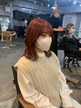 ミディアム カラー ヘアアレンジ 垢抜けカラー ヒロムのヘアスタイル