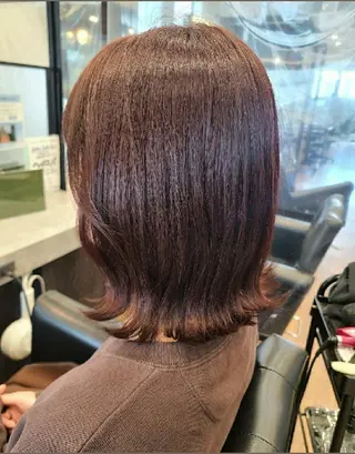 ミディアム カラー 関口 友菜のヘアスタイル